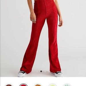 Free people velvet flare pants